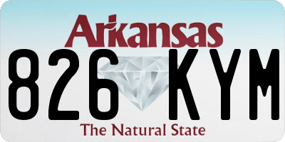 AR license plate 826KYM