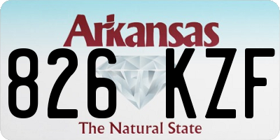 AR license plate 826KZF