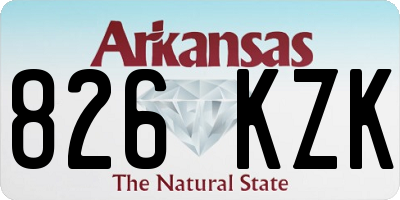 AR license plate 826KZK