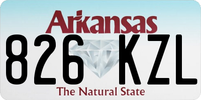 AR license plate 826KZL