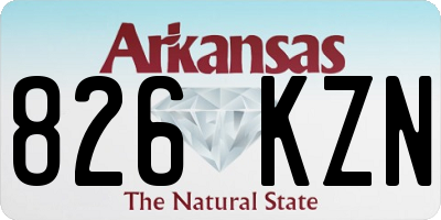 AR license plate 826KZN