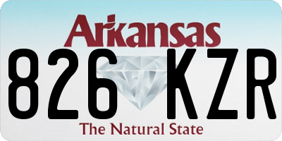 AR license plate 826KZR