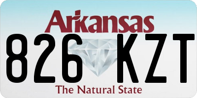 AR license plate 826KZT
