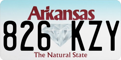 AR license plate 826KZY