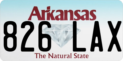 AR license plate 826LAX
