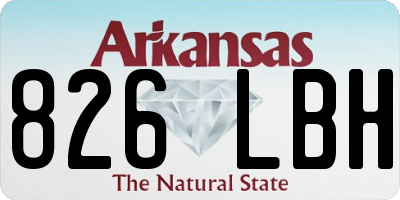 AR license plate 826LBH