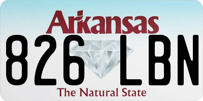 AR license plate 826LBN