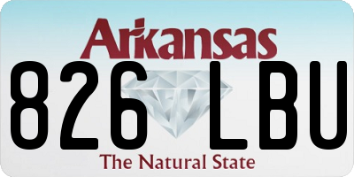 AR license plate 826LBU