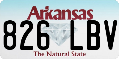 AR license plate 826LBV