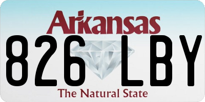 AR license plate 826LBY