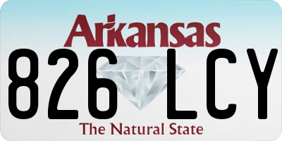 AR license plate 826LCY