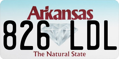 AR license plate 826LDL