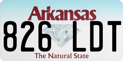 AR license plate 826LDT