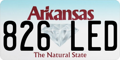 AR license plate 826LED