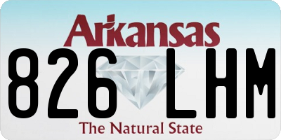 AR license plate 826LHM