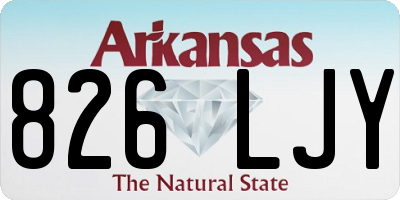 AR license plate 826LJY