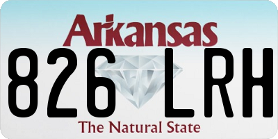 AR license plate 826LRH