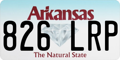 AR license plate 826LRP