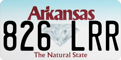 AR license plate 826LRR