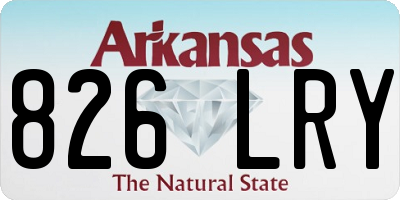 AR license plate 826LRY