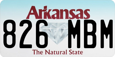 AR license plate 826MBM