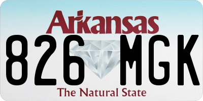 AR license plate 826MGK