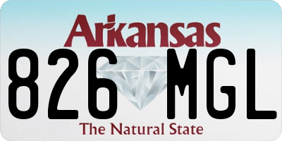 AR license plate 826MGL