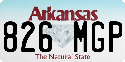 AR license plate 826MGP