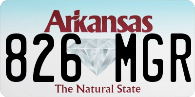 AR license plate 826MGR