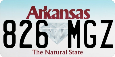 AR license plate 826MGZ