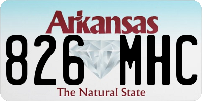 AR license plate 826MHC