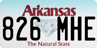 AR license plate 826MHE
