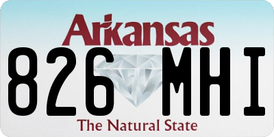 AR license plate 826MHI