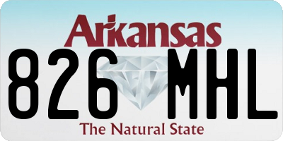 AR license plate 826MHL