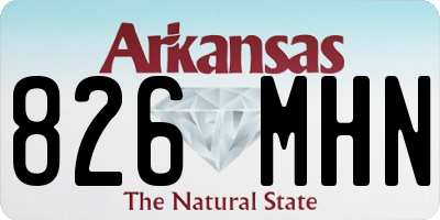 AR license plate 826MHN