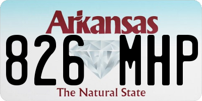 AR license plate 826MHP
