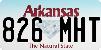AR license plate 826MHT