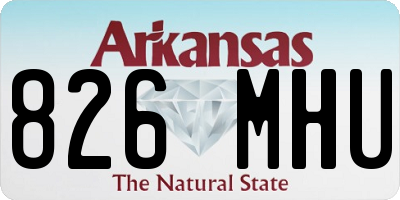 AR license plate 826MHU