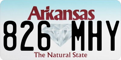 AR license plate 826MHY