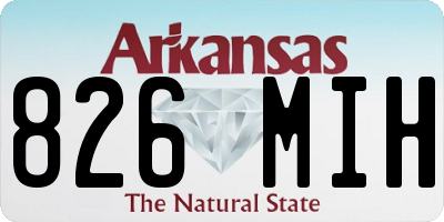 AR license plate 826MIH