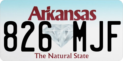 AR license plate 826MJF