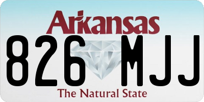 AR license plate 826MJJ