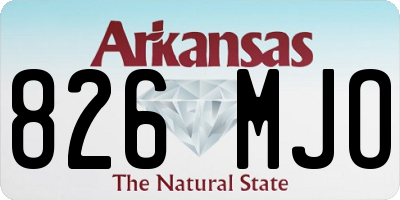 AR license plate 826MJO
