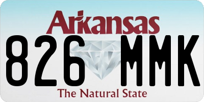 AR license plate 826MMK