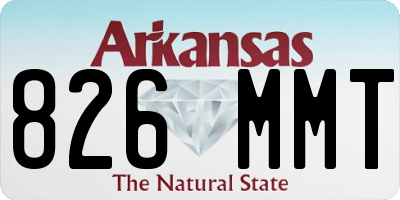 AR license plate 826MMT