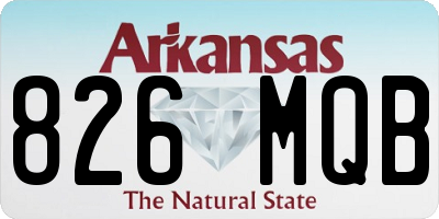 AR license plate 826MQB