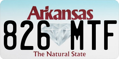 AR license plate 826MTF