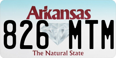 AR license plate 826MTM
