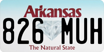 AR license plate 826MUH