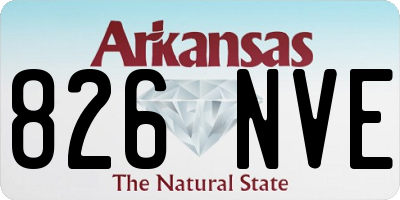 AR license plate 826NVE